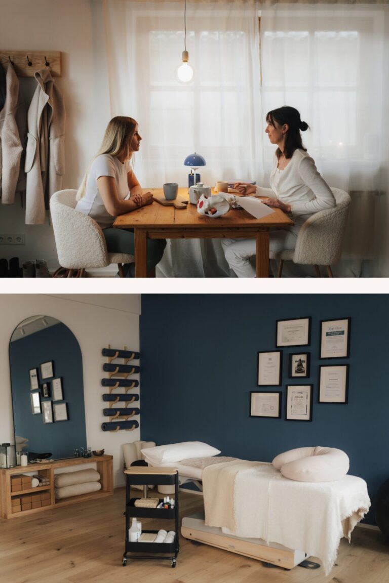 Praxis und Anamnesegespräch, Collage